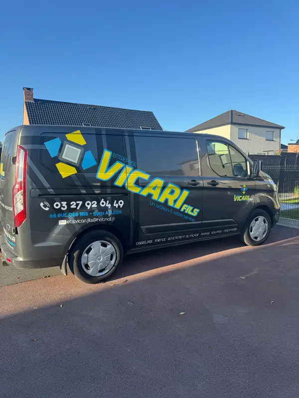 Chantier carrelage Vicari Fils, Arleux Nord 59
